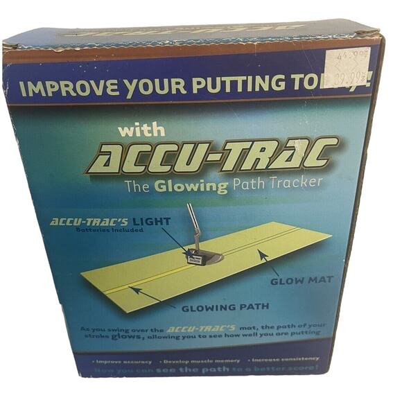 Golf Putting Trainer Glow Tracer Accu-Technologies Accu-Trac Golfer Tool - Picture 1 of 4